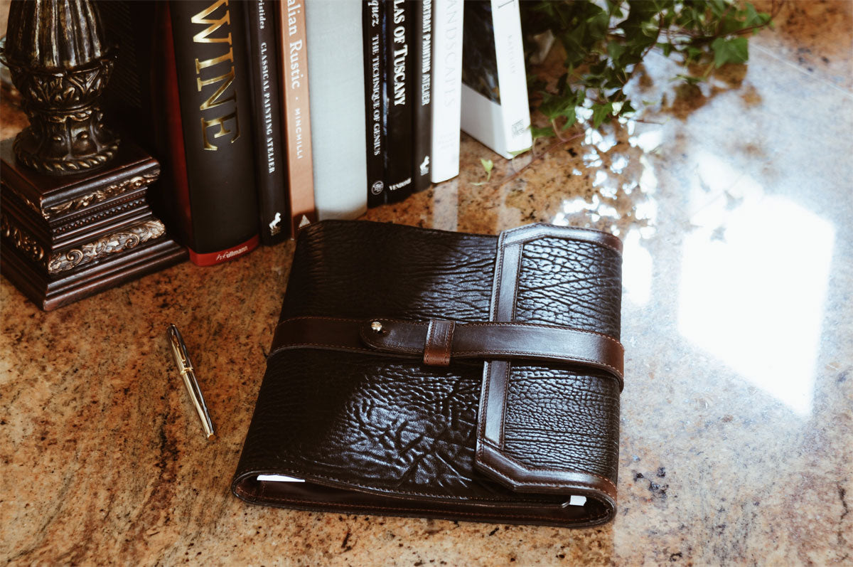 Italian Leather Executive Portfolio – Jenni Bick Custom Journals