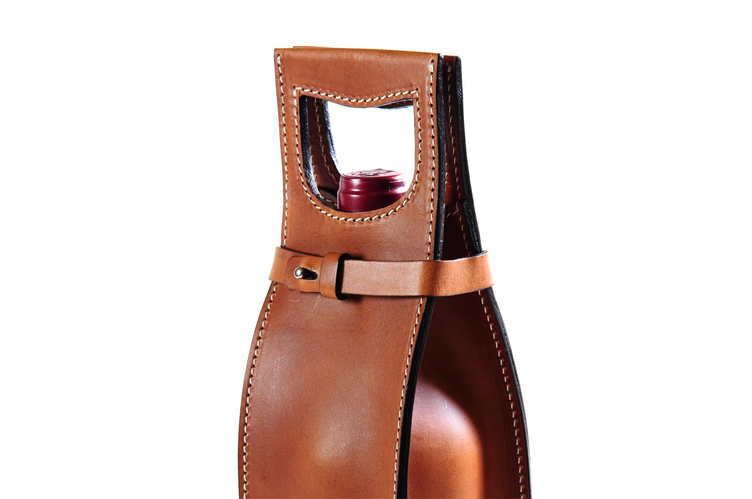 Leather wine carrier sale